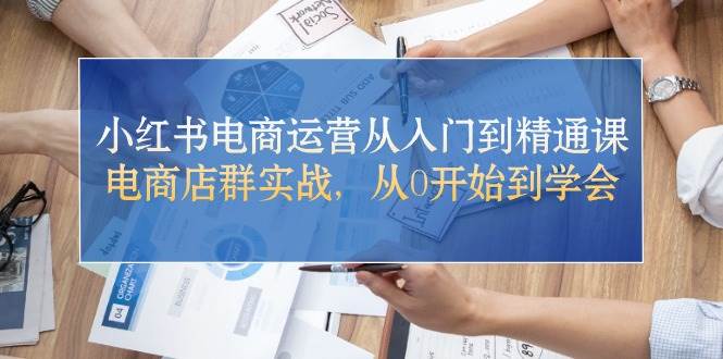 小红书电商运营从入门到精通课，电商店群实战，从0开始到学会网创吧-网创项目资源站-副业项目-创业项目-搞钱项目念念云网创